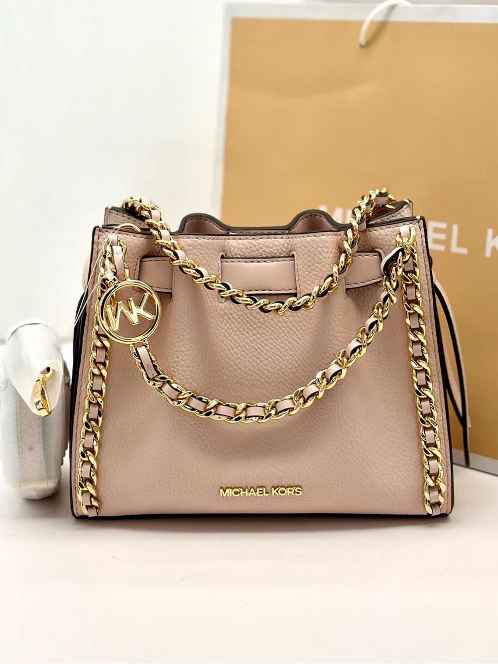 MICHAEL KORS OUTLET Mina  Small Chain Crossbody Bag